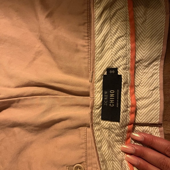 Pink J.Crew Chino dress shorts. Size 00 - Picture 2 of 3